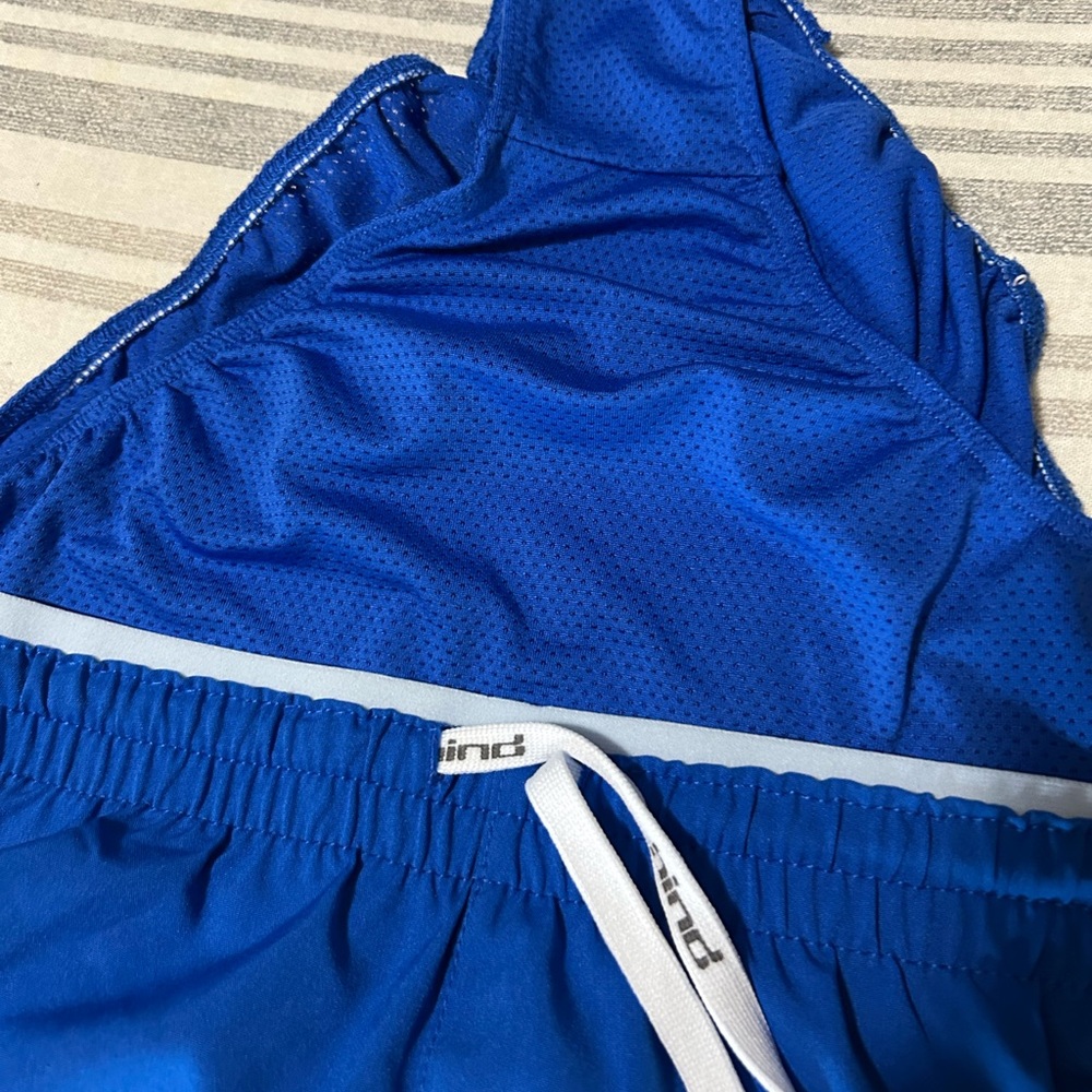 Hind Athletic Blue Women’s Running Shorts - Picture 3 of 5